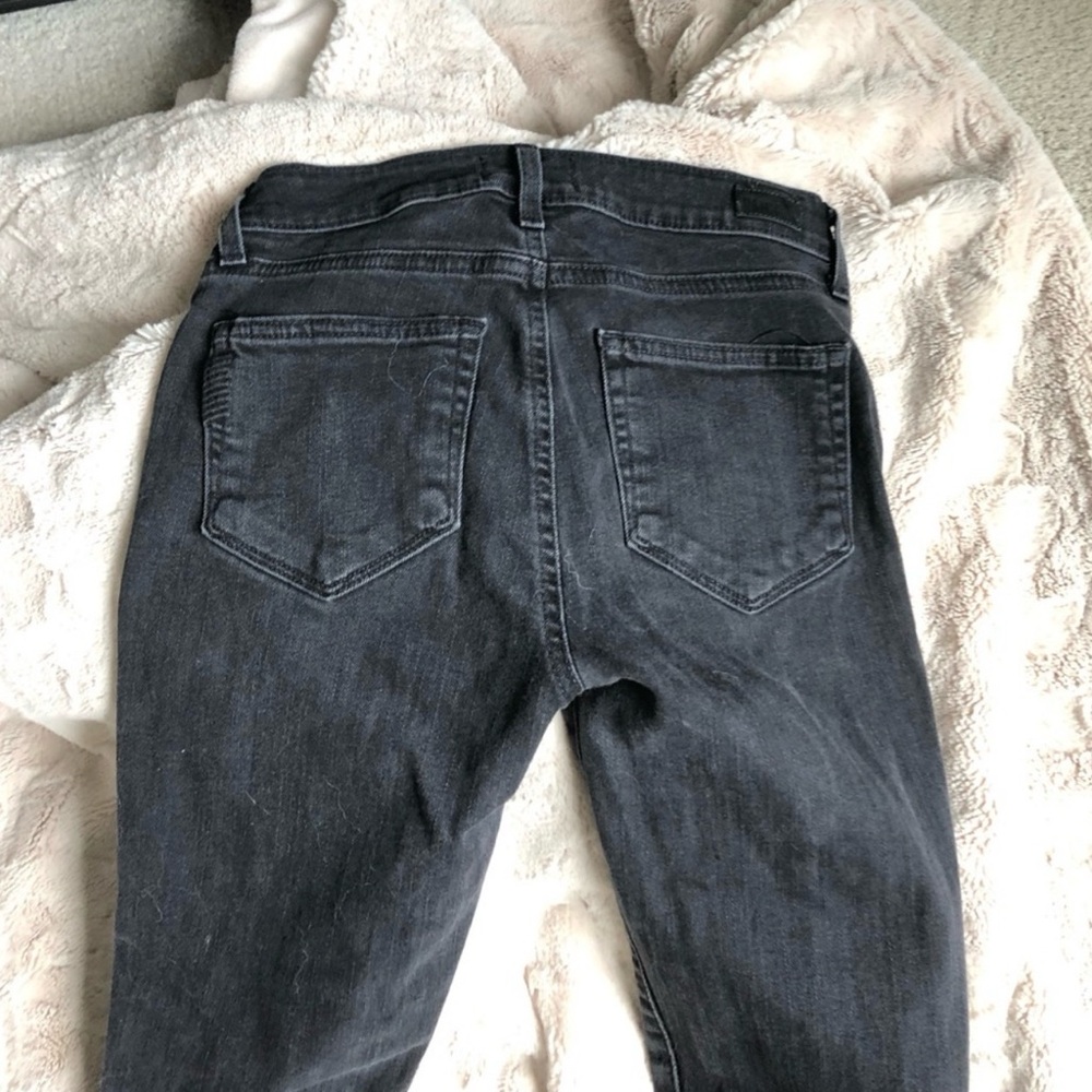 PAIGE Black Ripped Skinny Jeans - Picture 7 of 9